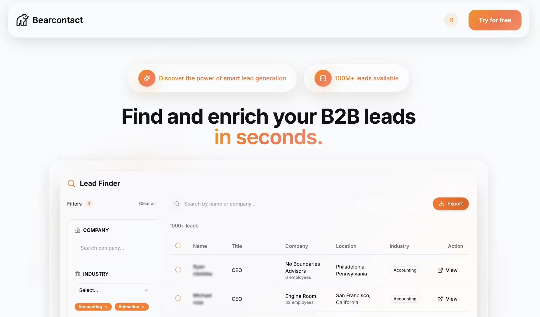 Optimized a high-volume lead search system - Bearcontact